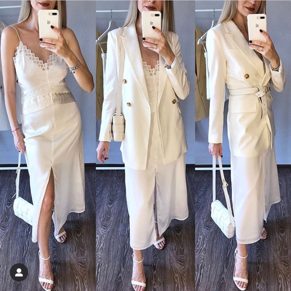 ZARA Satin Effect Dress - Picture 9 of 14